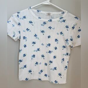 Woman’s Floral Print Crop Top S